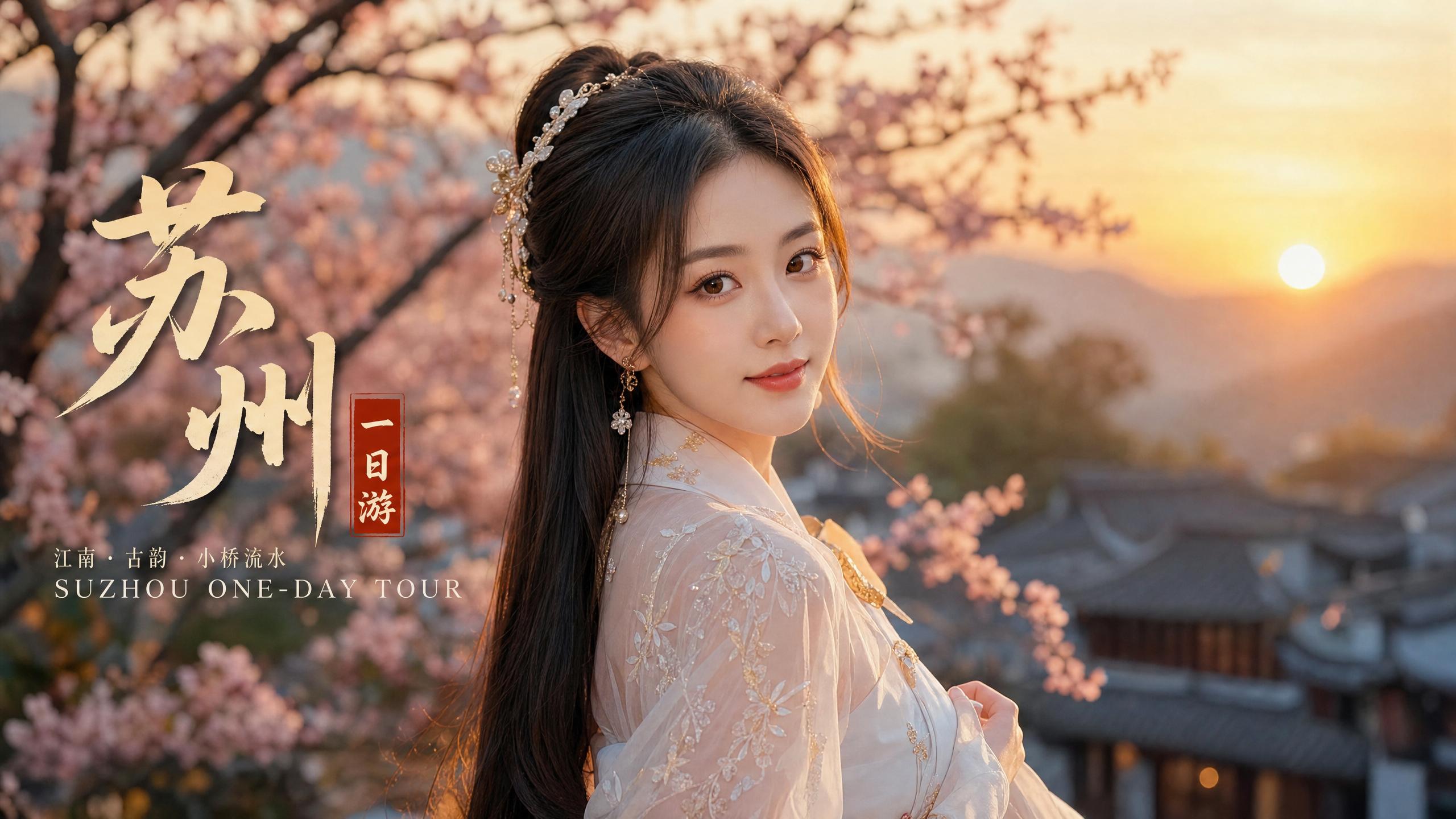 溏心-溏心视频演示：江南春日写真·汉服与樱花的邂逅